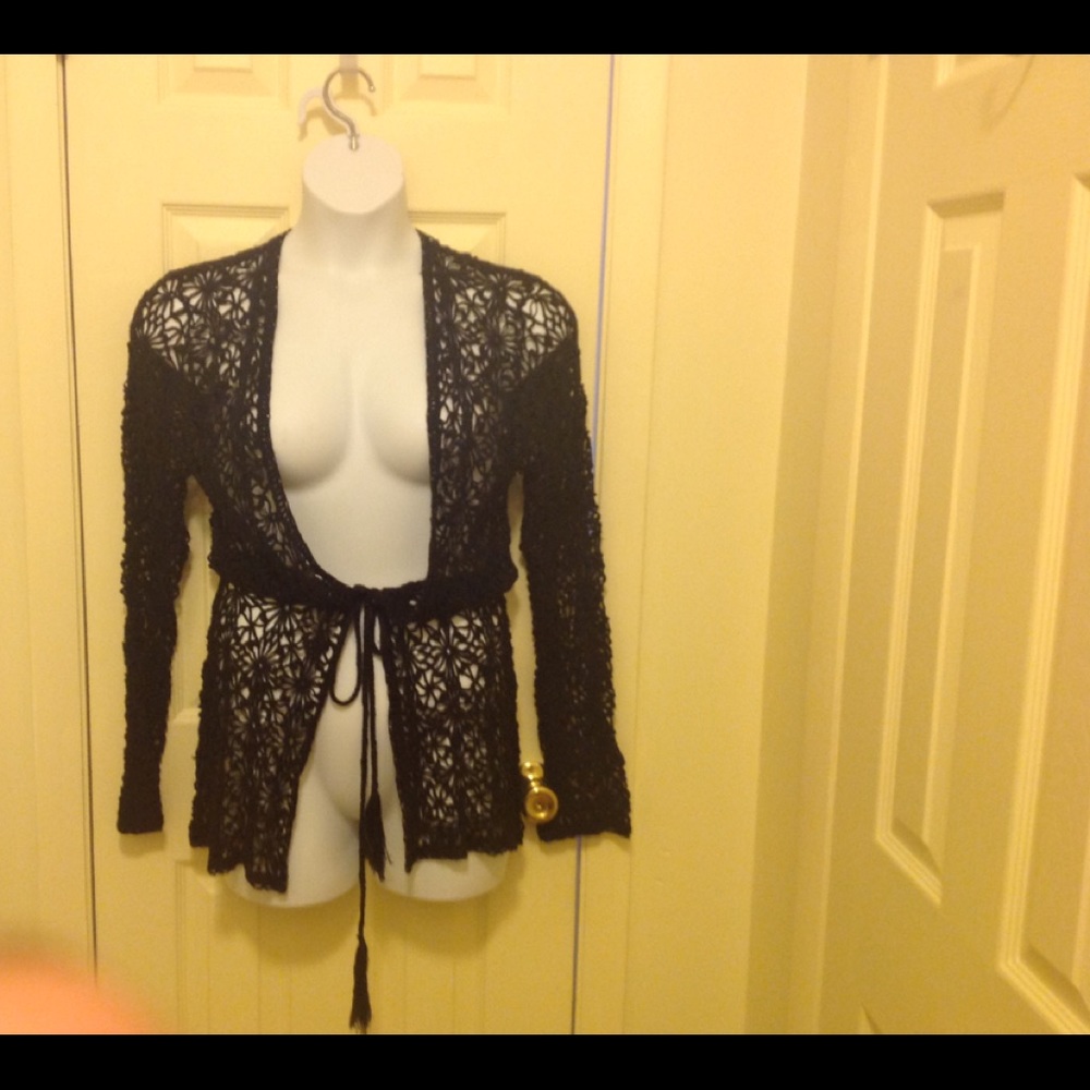 Rampage Crocheted Cardigan / Coverup - Picture 3 of 5
